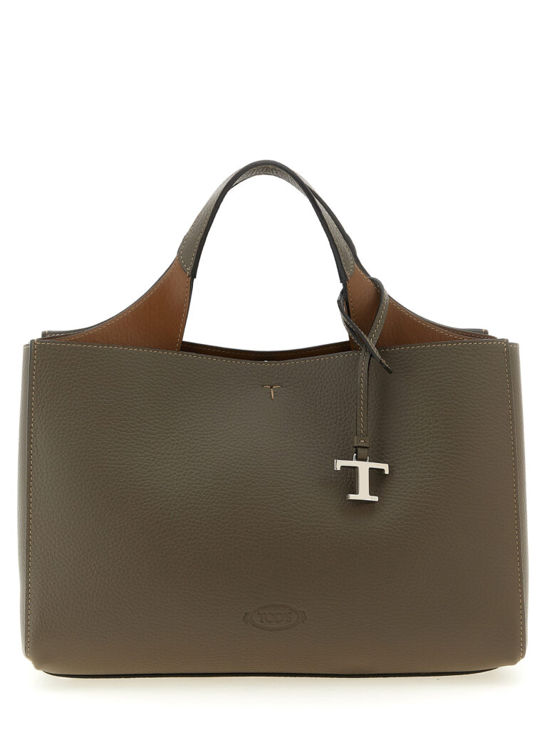 Tod's сива кожена дамска чанта