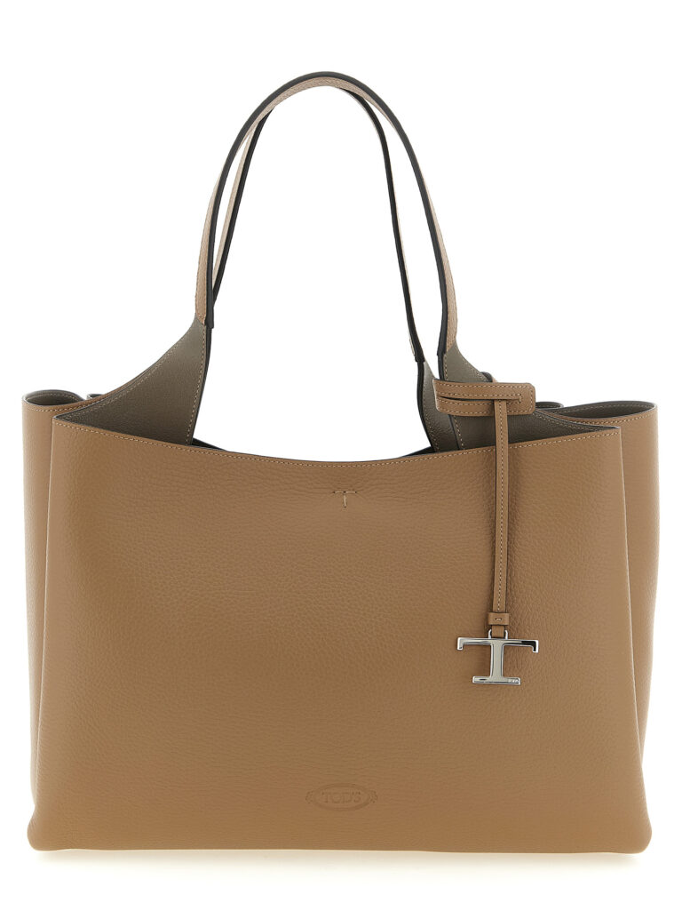 Tod's кафява кожена тоут чанта