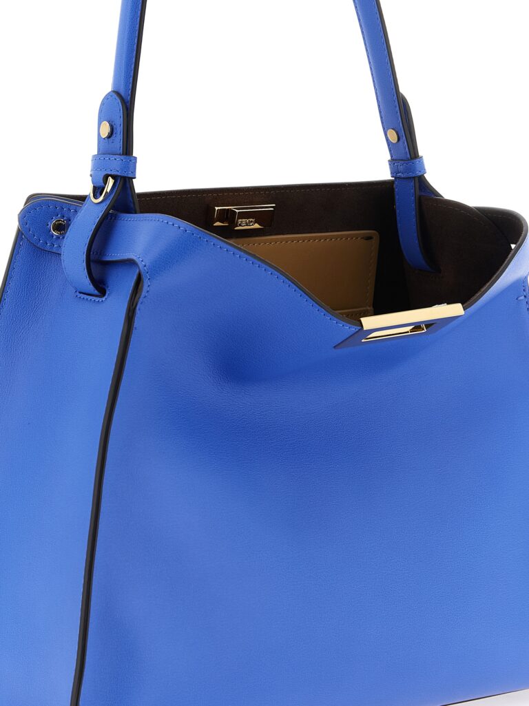 Fendi синя кожена дамска чанта - Image 4
