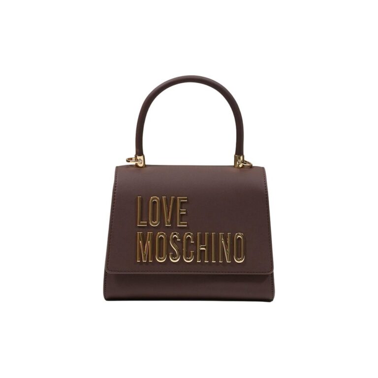 Love Moschino кафява дамска чанта от полиетилен