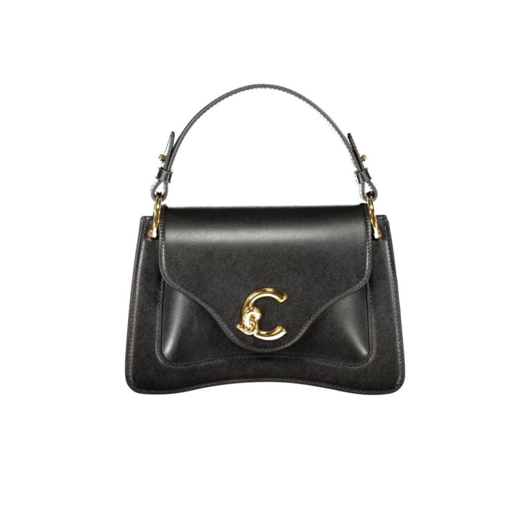 Coccinelle черна кожена дамска чанта