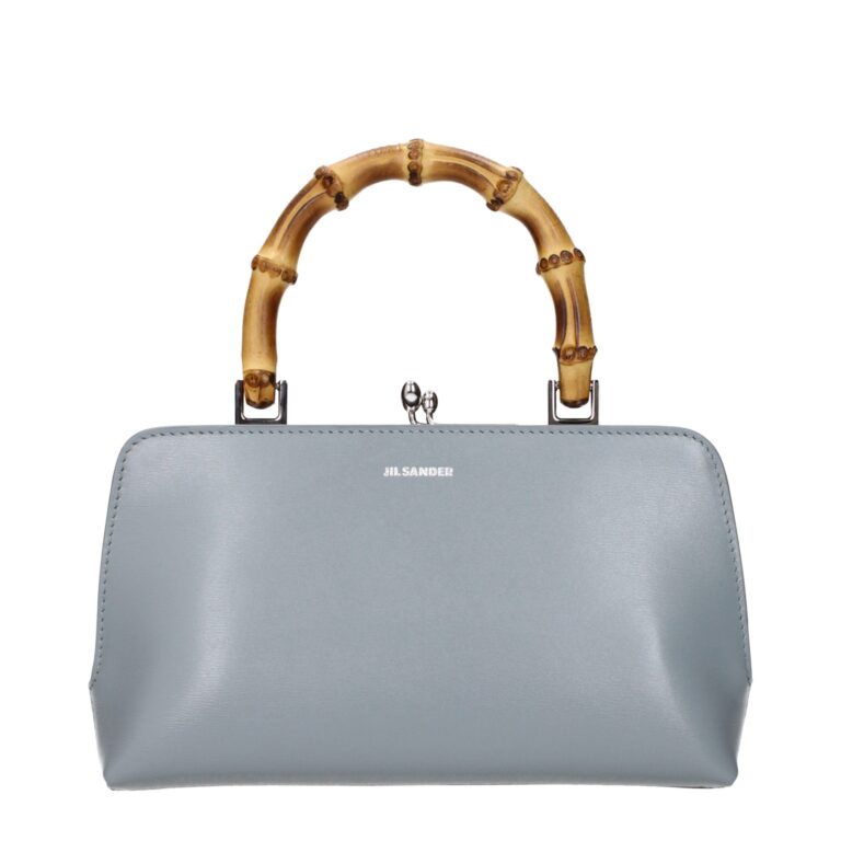 Jil Sander сива кожена дамска чанта