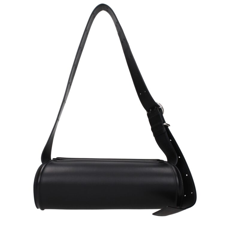 Jil Sander черна кожена чанта през тялото - Image 3