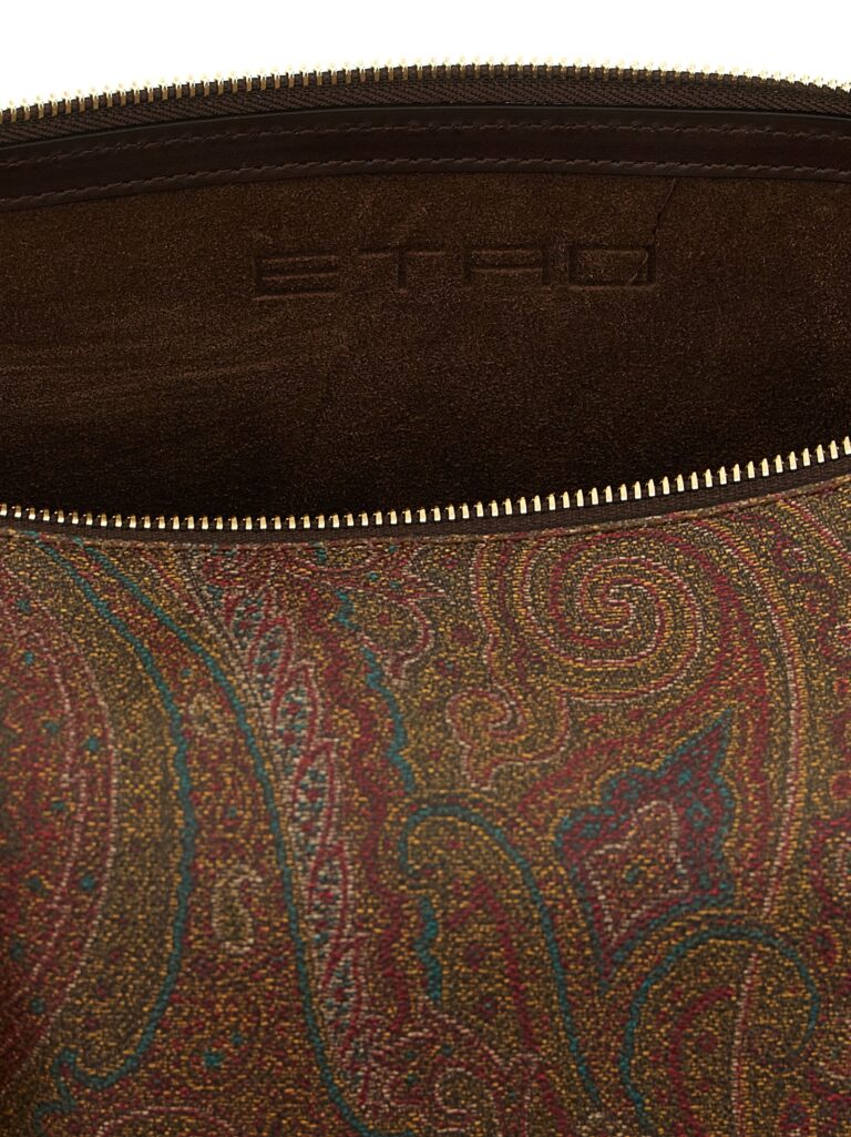Etro кафява памучна чанта през тялото - Image 4