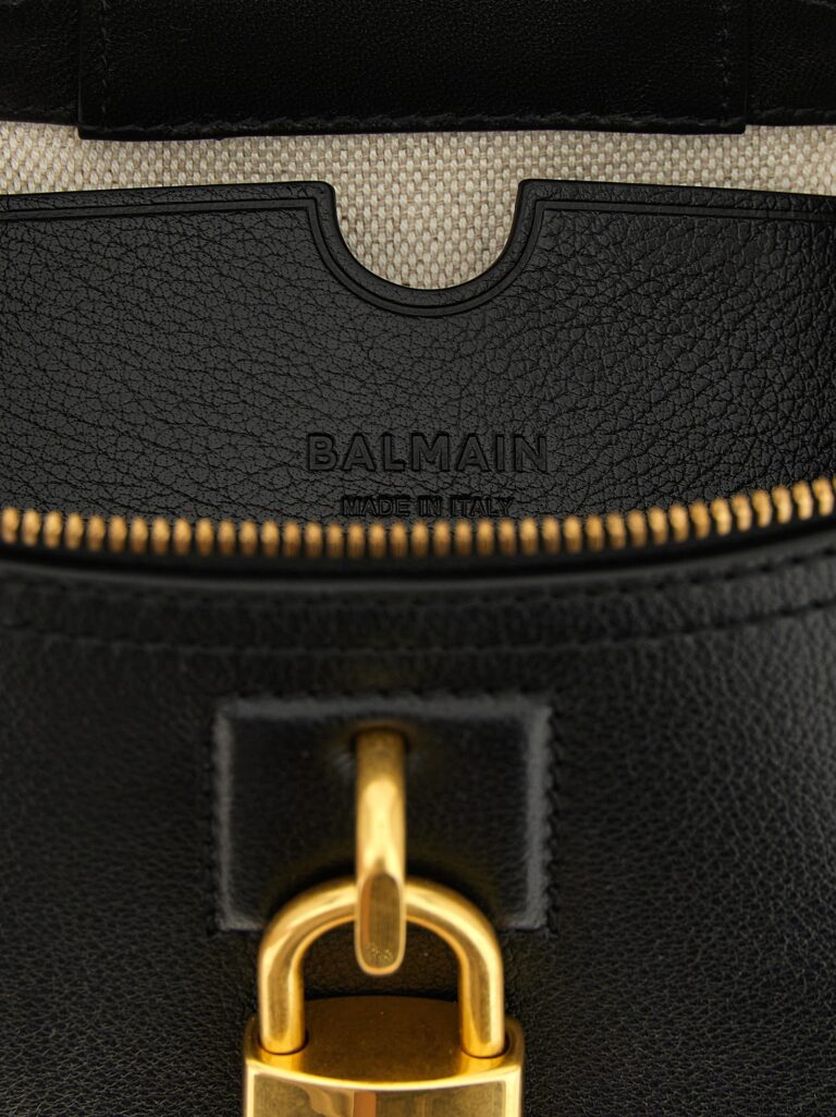Balmain черна кожена дамска чанта - Image 4