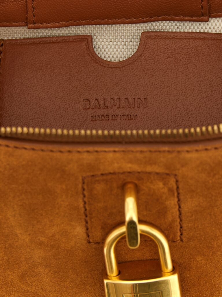 Balmain кафява кожена дамска чанта - Image 4