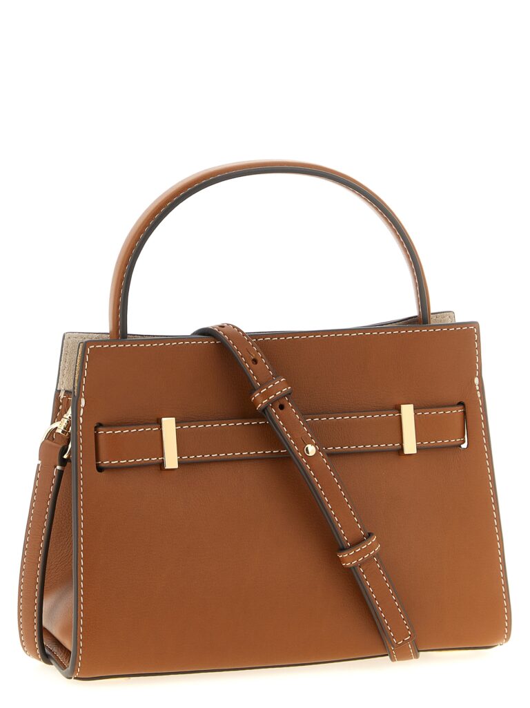 Tory Burch кафява кожена чанта през тялото - Image 2