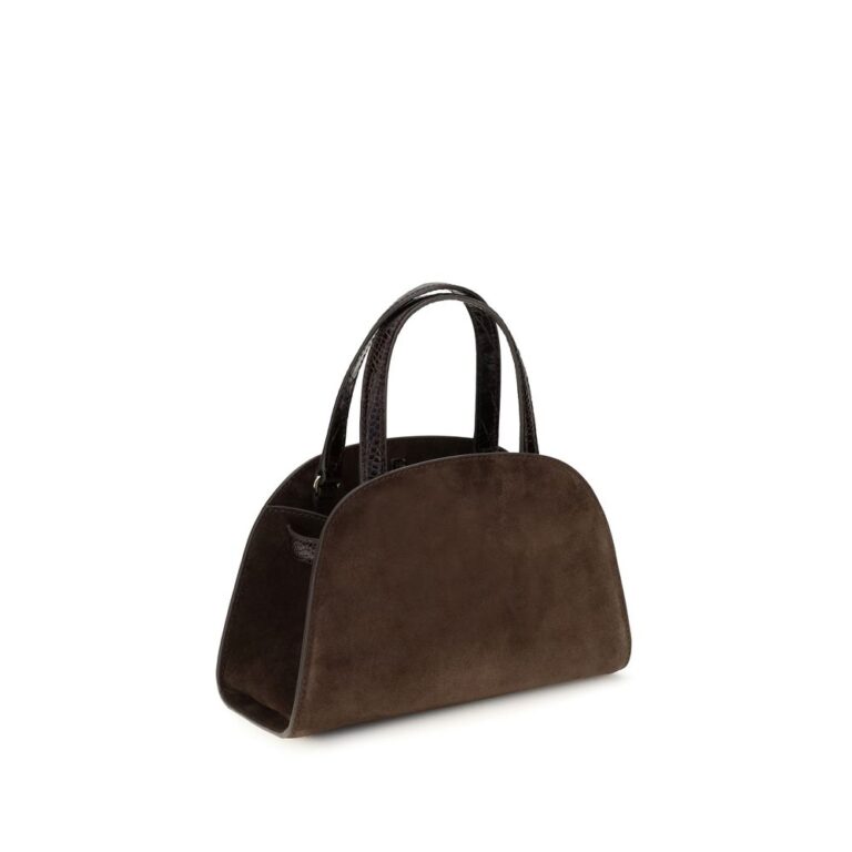 Tory Burch кафява велурена дамска чанта - Image 3