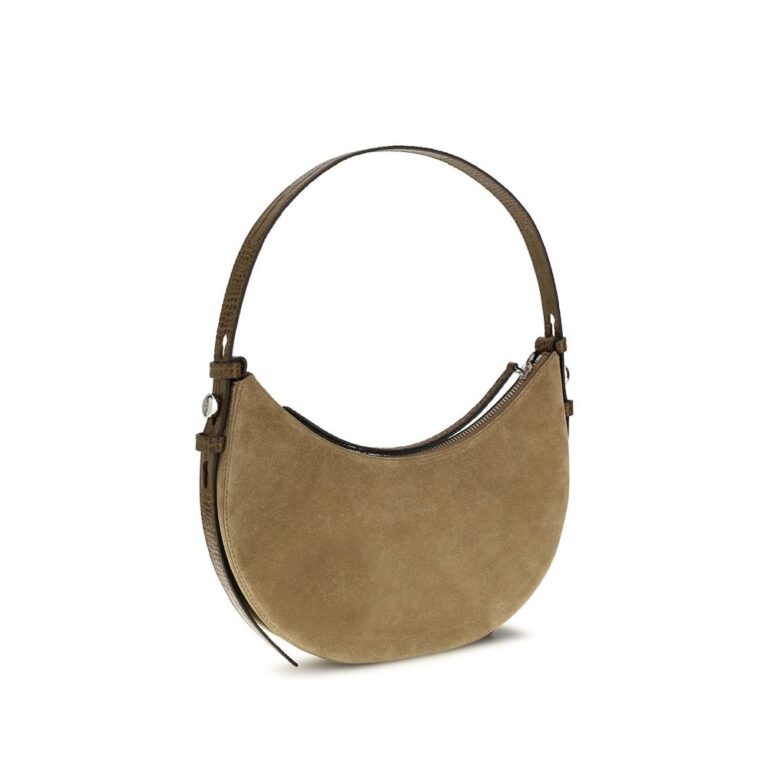 Tory Burch бежова велурена чанта за рамо - Image 3