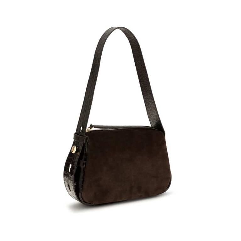 Tory Burch кафява велурена чанта за рамо - Image 2