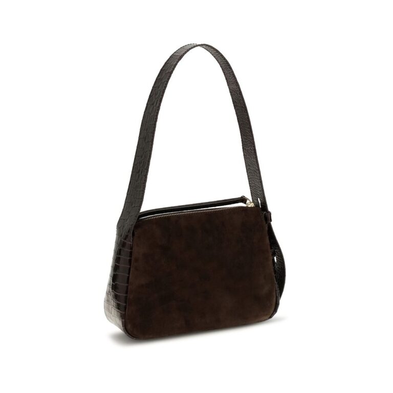 Tory Burch кафява велурена чанта за рамо - Image 3