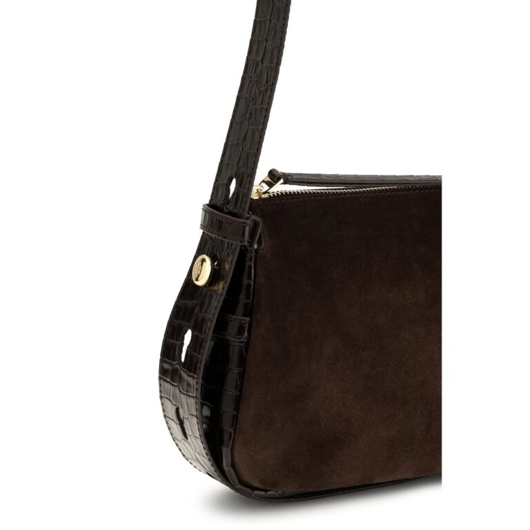 Tory Burch кафява велурена чанта за рамо - Image 4