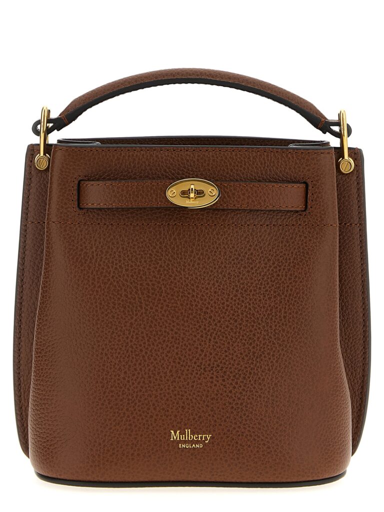 Mulberry кафява кожена чанта през тялото