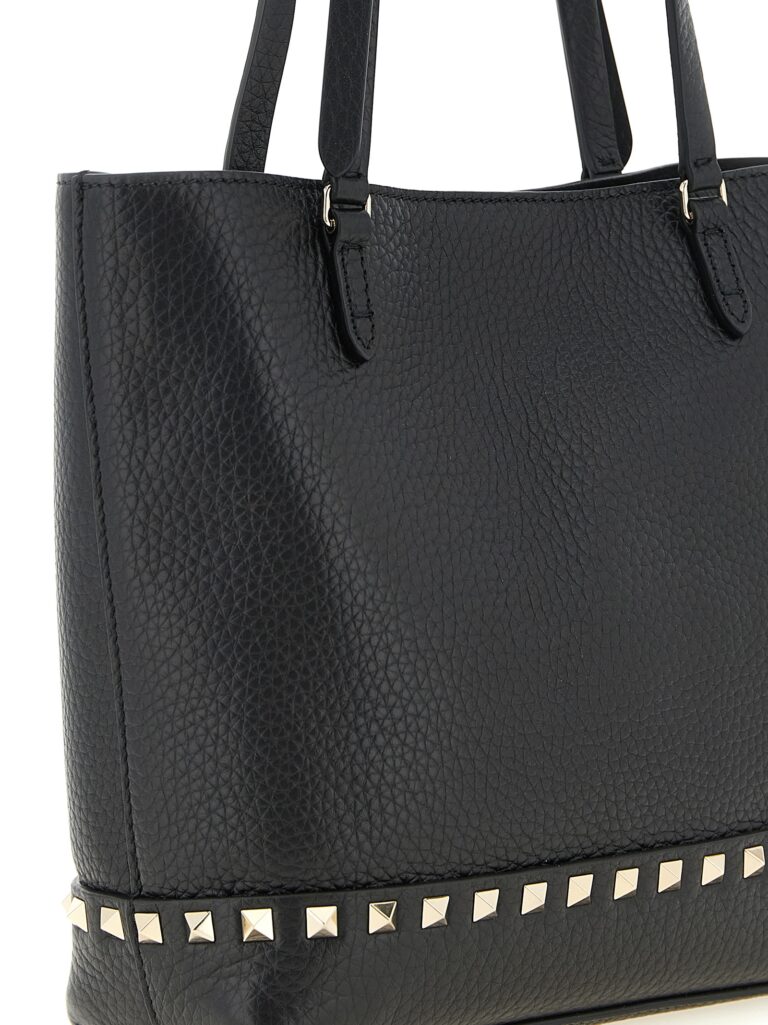 Valentino Garavani черна кожена чанта за рамо - Image 3