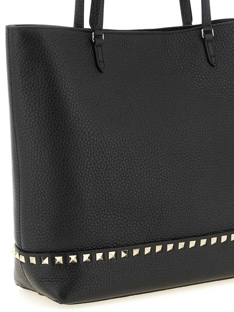 Valentino Garavani черна кожена чанта за рамо - Image 3