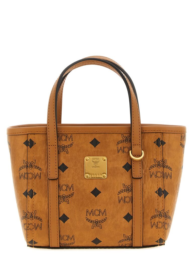 MCM кафява тоут чанта от полиетилен