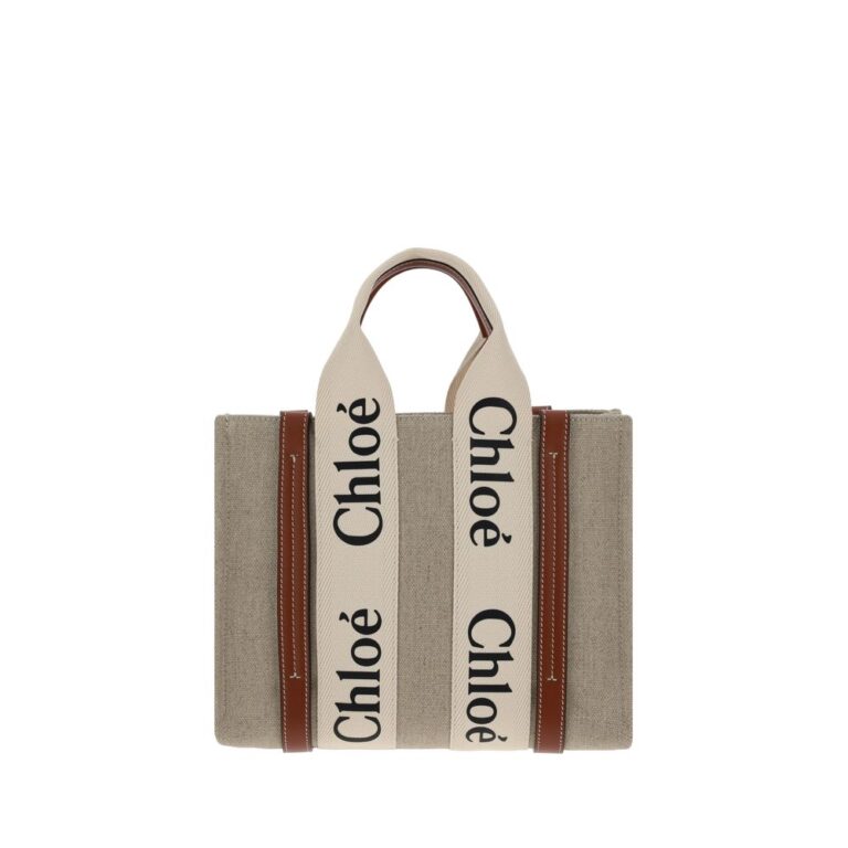 Chloé кафява платнена дамска чанта
