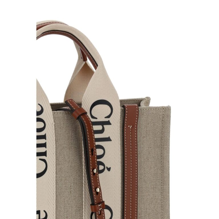 Chloé кафява платнена дамска чанта - Image 4