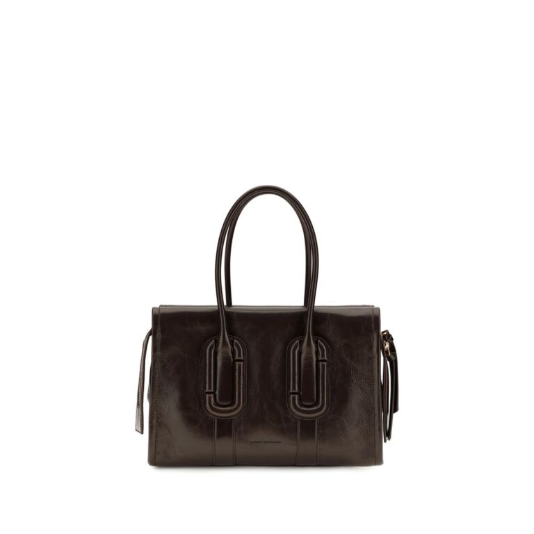 Marc Jacobs кафява кожена дамска чанта Bos Taurus