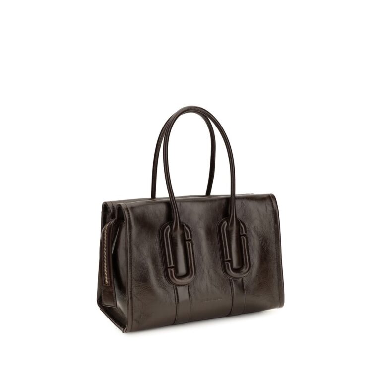 Marc Jacobs кафява кожена дамска чанта Bos Taurus - Image 2