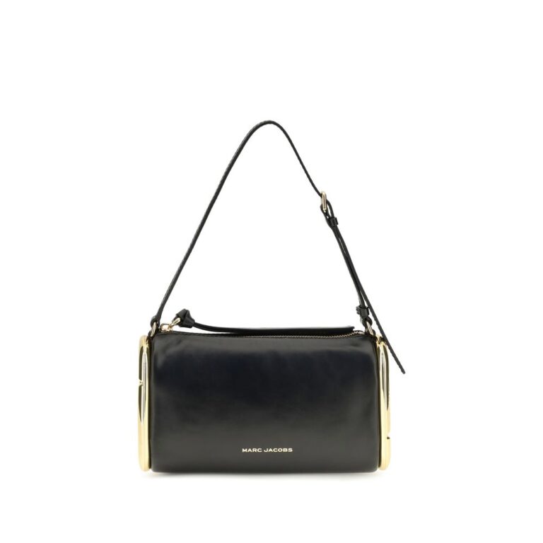 Marc Jacobs черна кожена чанта за рамо Bos Taurus