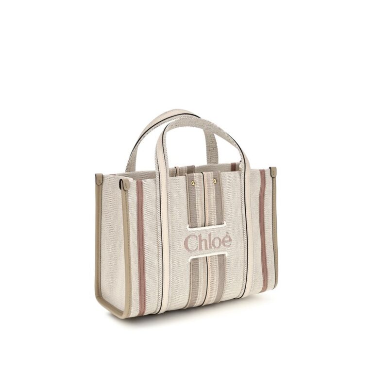 Chloé бежова памучна чанта за рамо - Image 2