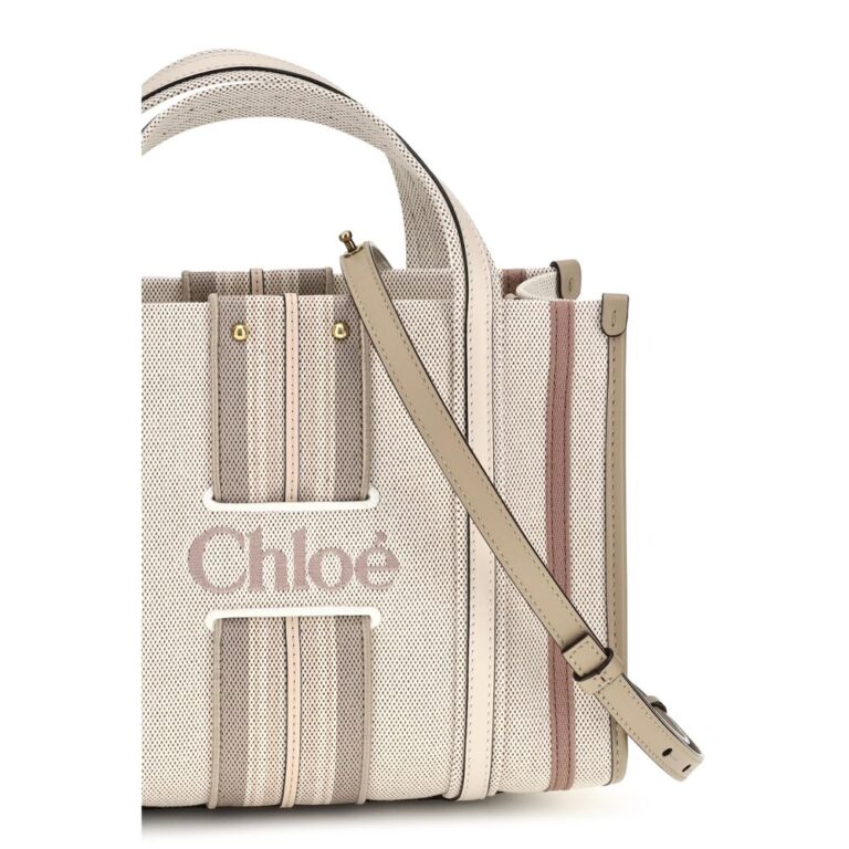 Chloé бежова памучна чанта за рамо - Image 4