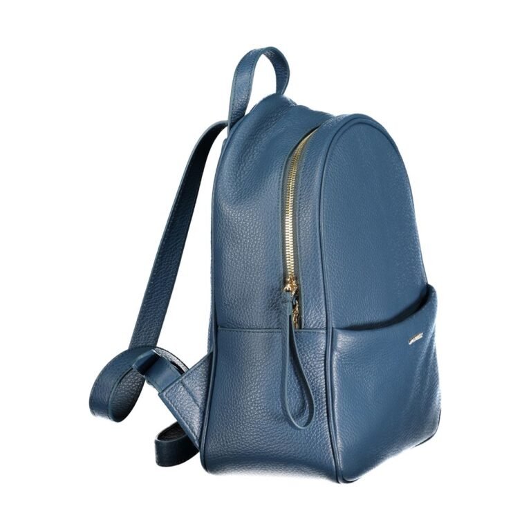 Coccinelle синя кожена дамска раница - Image 3