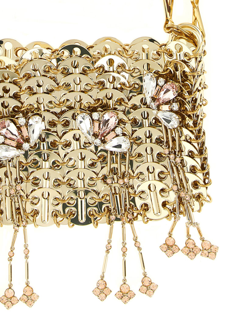 Paco Rabanne златиста чанта за рамо от неръждаема стомана - Image 3