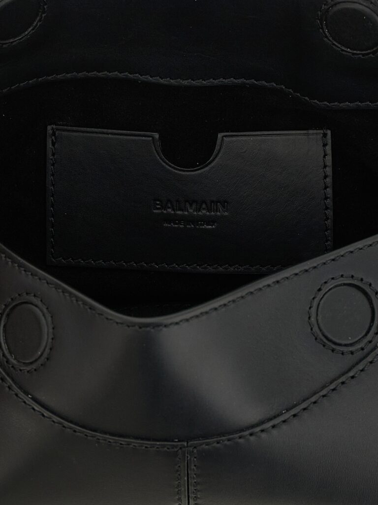 Balmain черна кожена чанта за рамо - Image 4