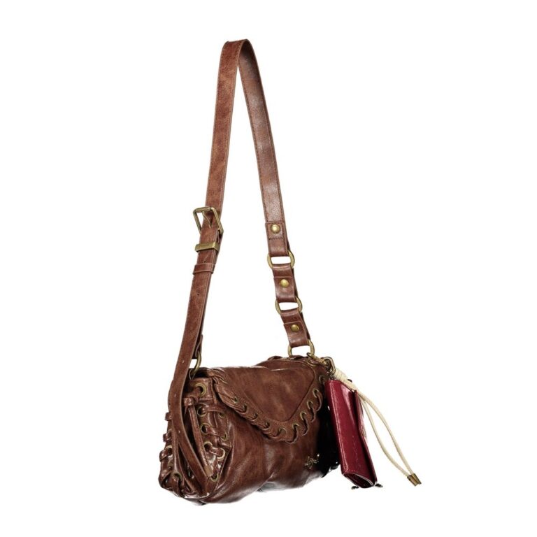 Desigual кафява дамска чанта от полиуретан - Image 3