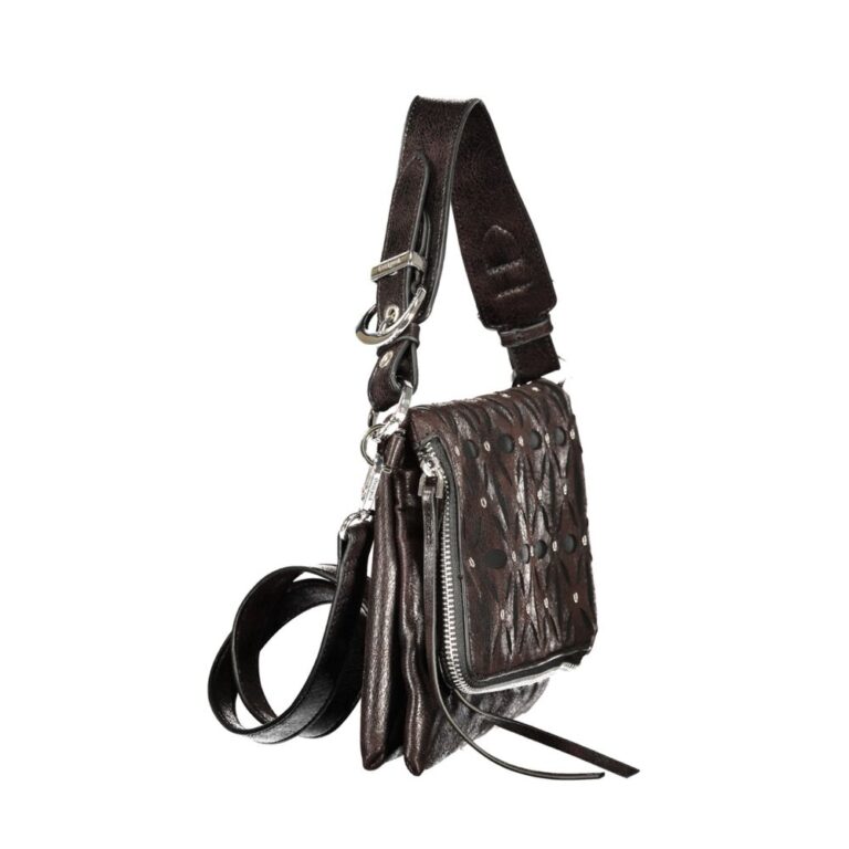 Desigual черна дамска чанта от полиуретан - Image 3