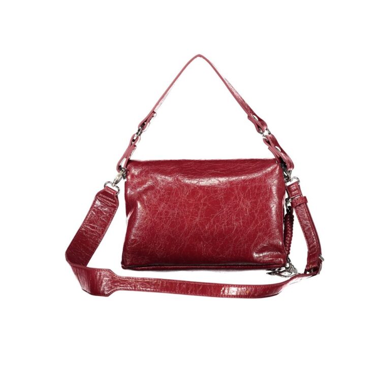 Desigual червена дамска чанта от полиуретан - Image 2