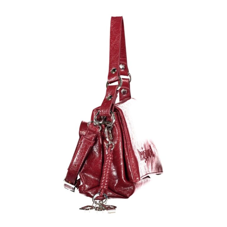 Desigual червена дамска чанта от полиуретан - Image 3