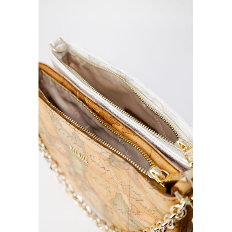 Alviero Martini Prima Classe бежова кожена дамска чанта - Image 3