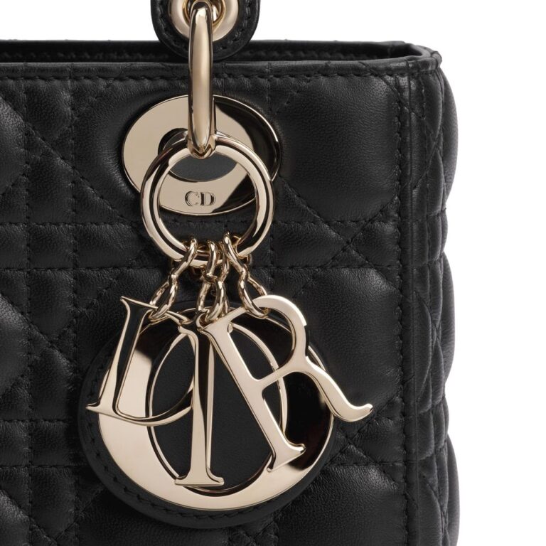 Dior черна кожена чанта за рамо - Image 4