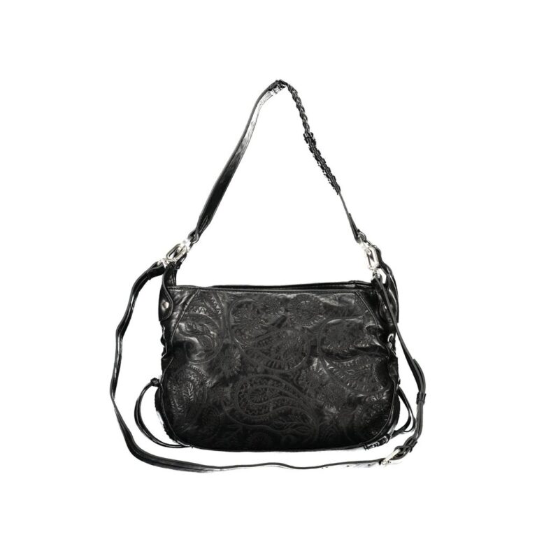Desigual черна полиуретанова дамска чанта - Image 2