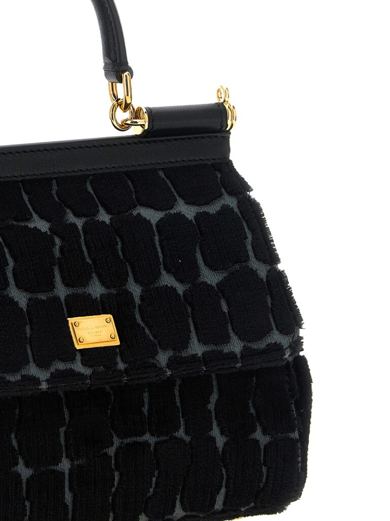 Dolce & Gabbana черна памучна дамска чанта - Image 3