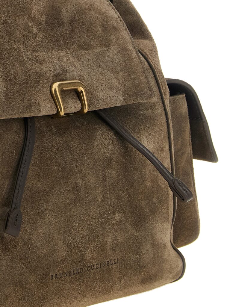 Brunello Cucinelli кафява кожена раница - Image 3
