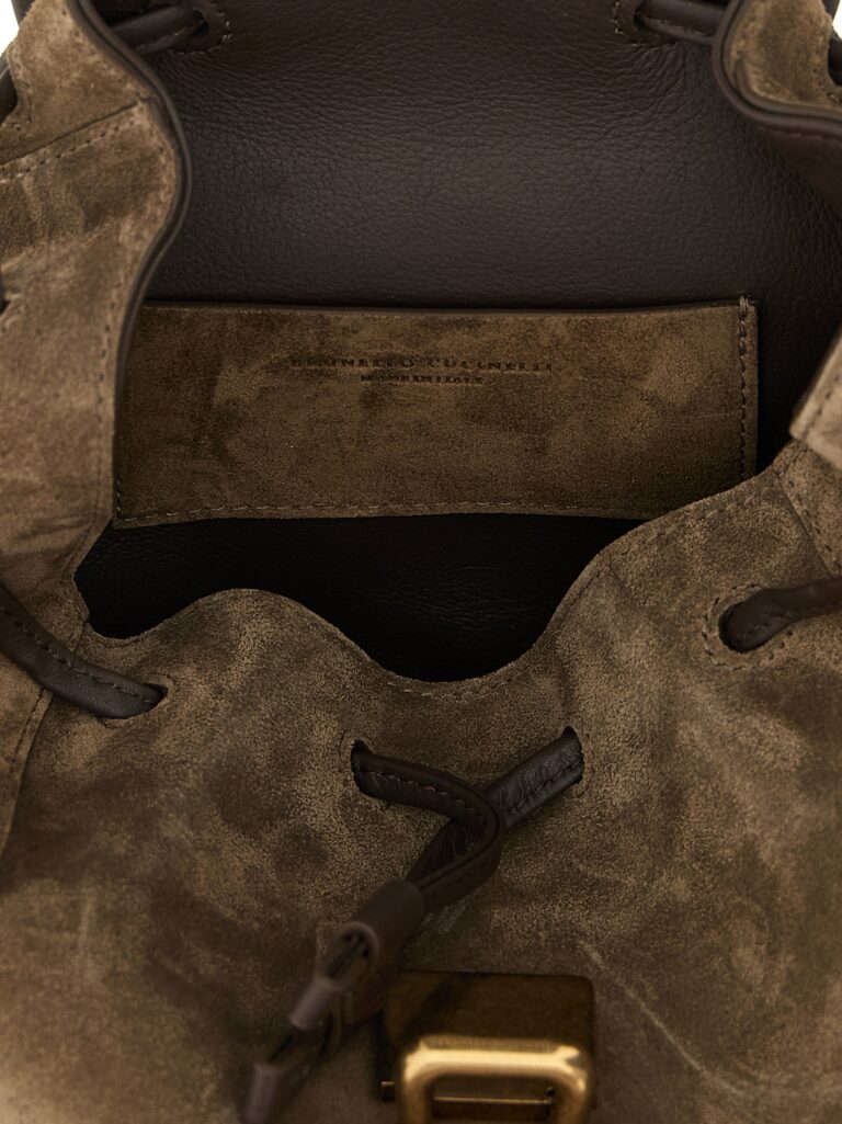 Brunello Cucinelli кафява кожена раница - Image 4