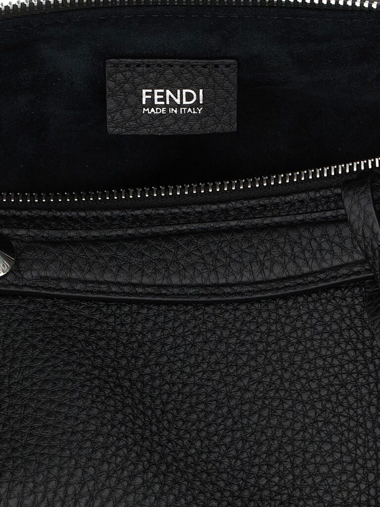 Fendi черна кожена дамска чанта - Image 4