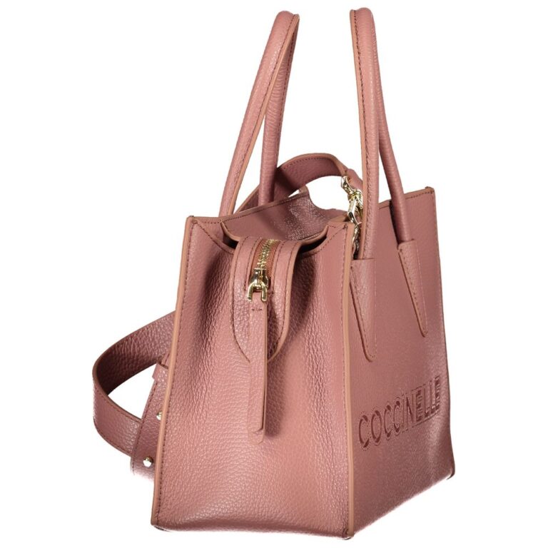 Coccinelle розова кожена дамска чанта - Image 3