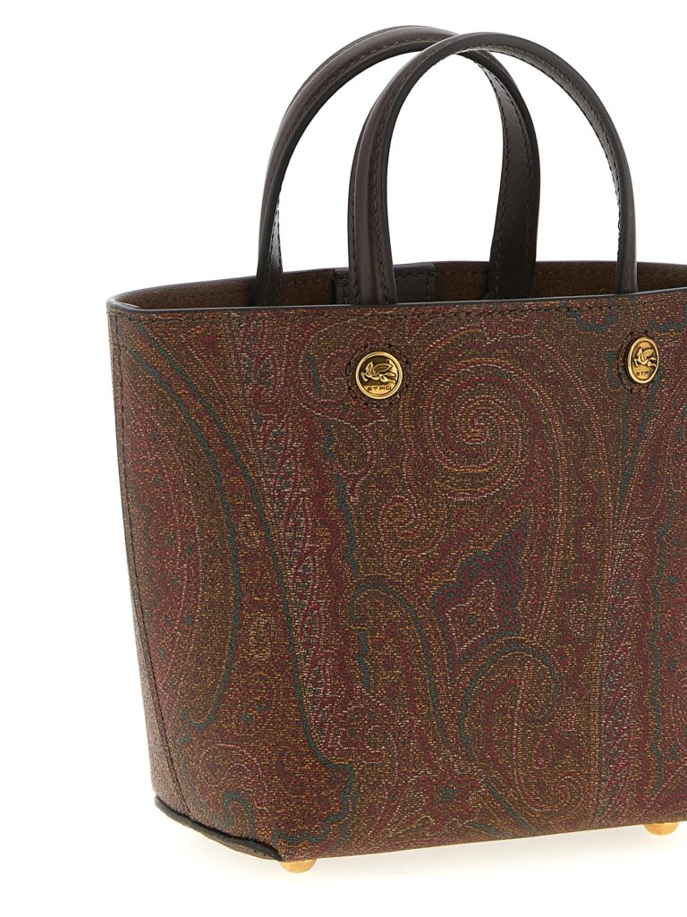 Etro многоцветна памучна тоут чанта - Image 3