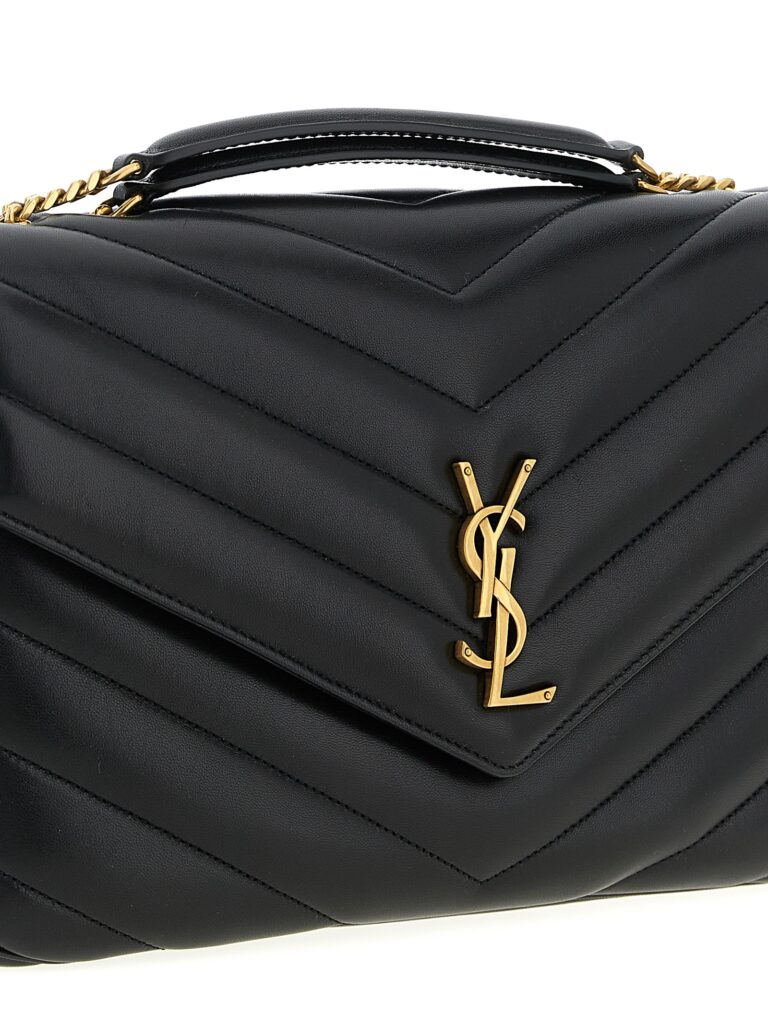 Saint Laurent черна кожена чанта за рамо - Image 3