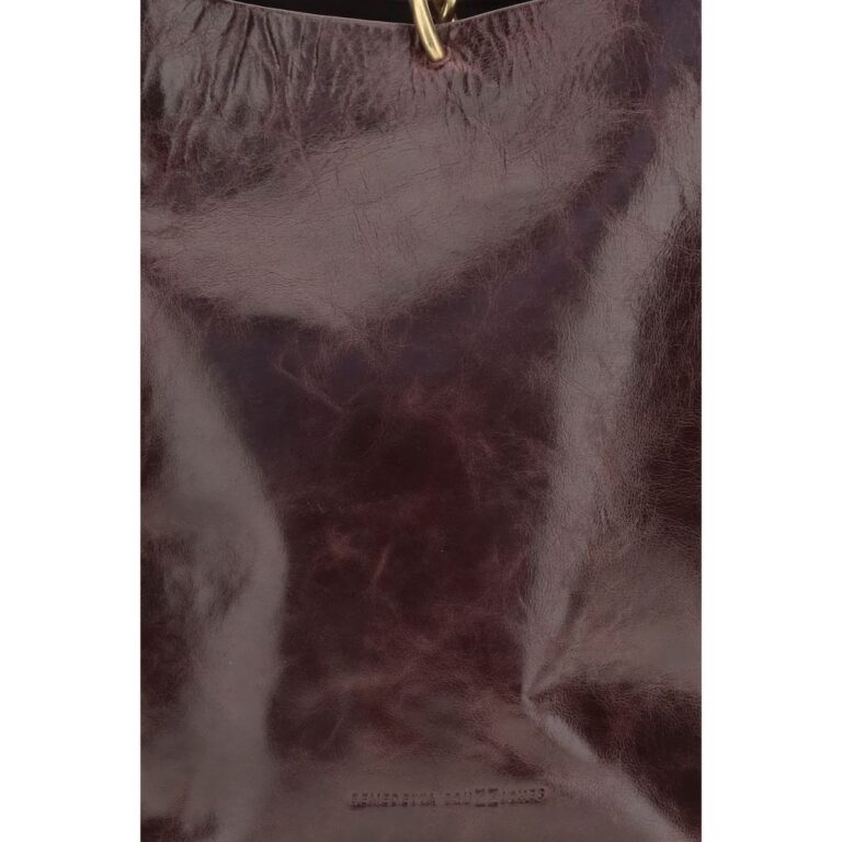 Benedetta Bruzziches бордо кожена чанта за рамо Bos Taurus - Image 3