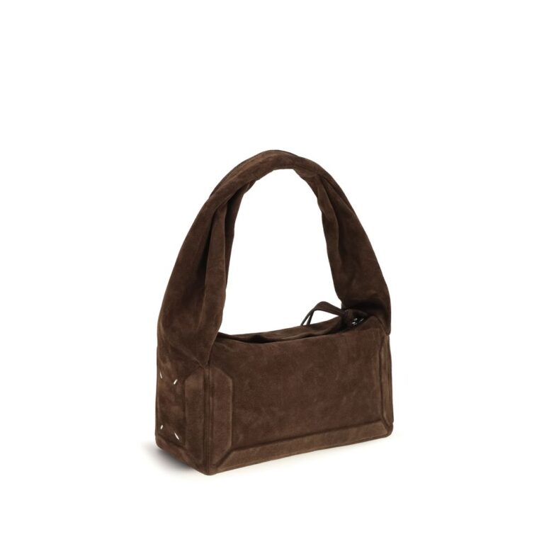Maison Margiela кафява кожена чанта за рамо от телешка кожа Bos Taurus - Image 3