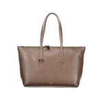 Furla кафява кожена дамска чанта