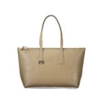 Furla зелена кожена дамска чанта