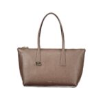 Furla кафява кожена дамска чанта