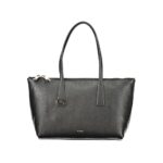 Furla черна кожена дамска чанта